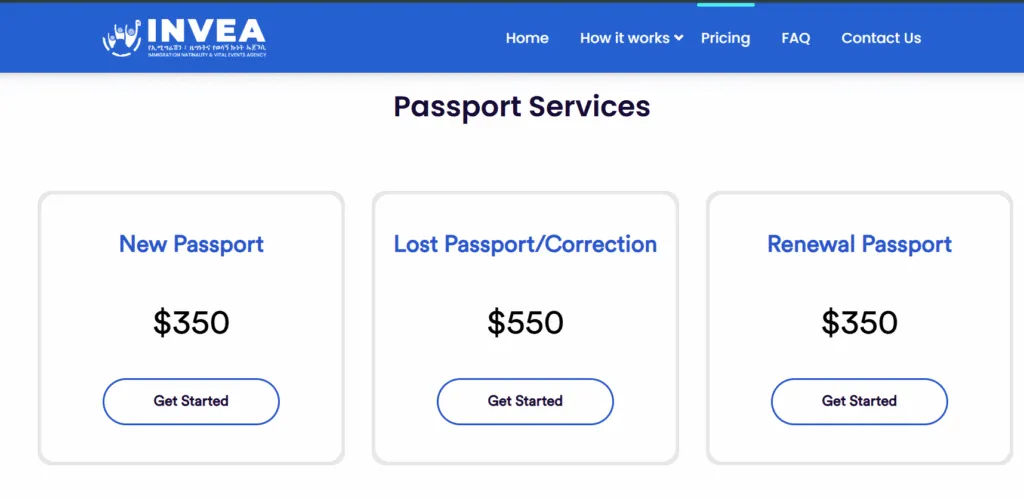 How to Renew or Replace an Ethiopian Passport from the USA in 2025 Helpful Guide 4 payments for Ethiopian Passport
